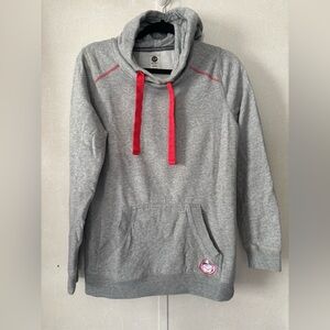 Roxy | Gray Sweater with Red Details | Size Medium